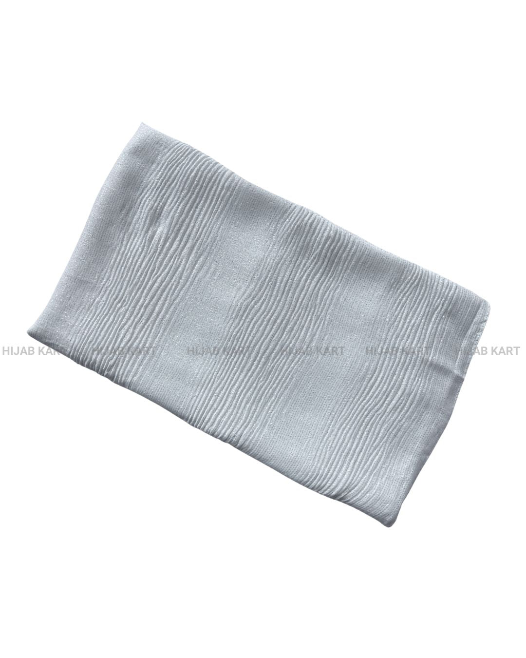 Snow White- Cotton Shimmer Crushed Hijab