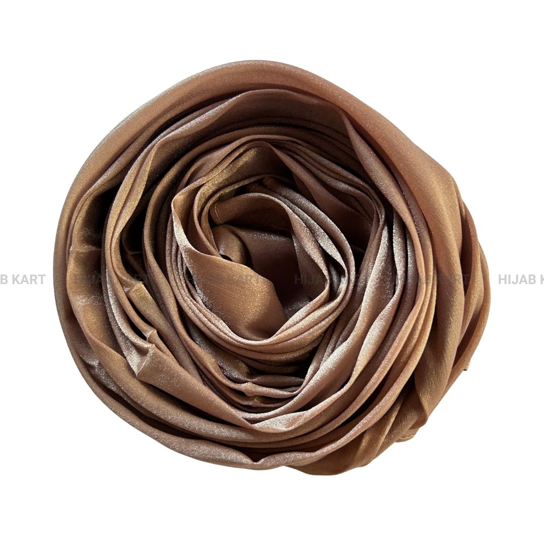 Bronze- Organza Shimmer Crepe Hijab