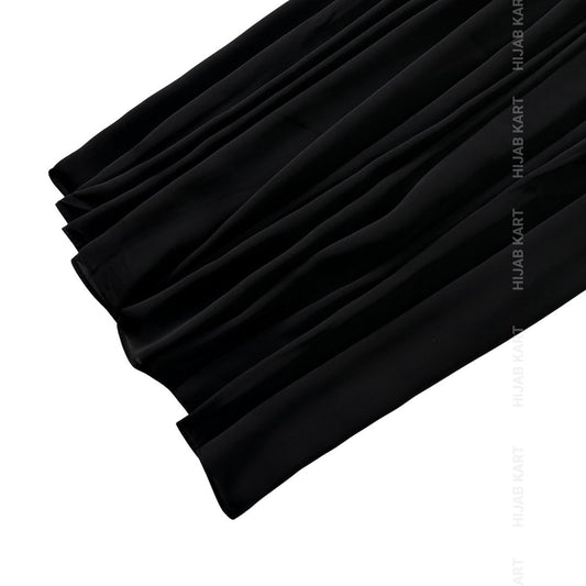 Luxe Caramel Chiffon Hijab- Rich Black