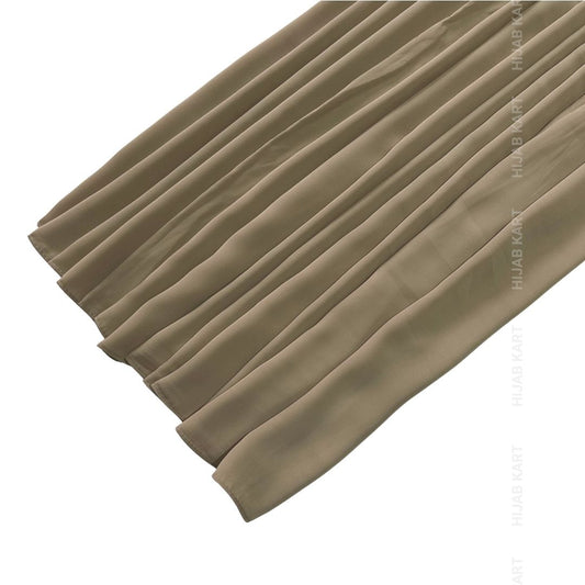 Luxe Caramel Chiffon Hijab- Tan Brown