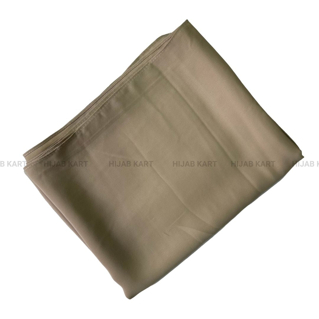 Luxe Caramel Chiffon Hijab- Tan Brown