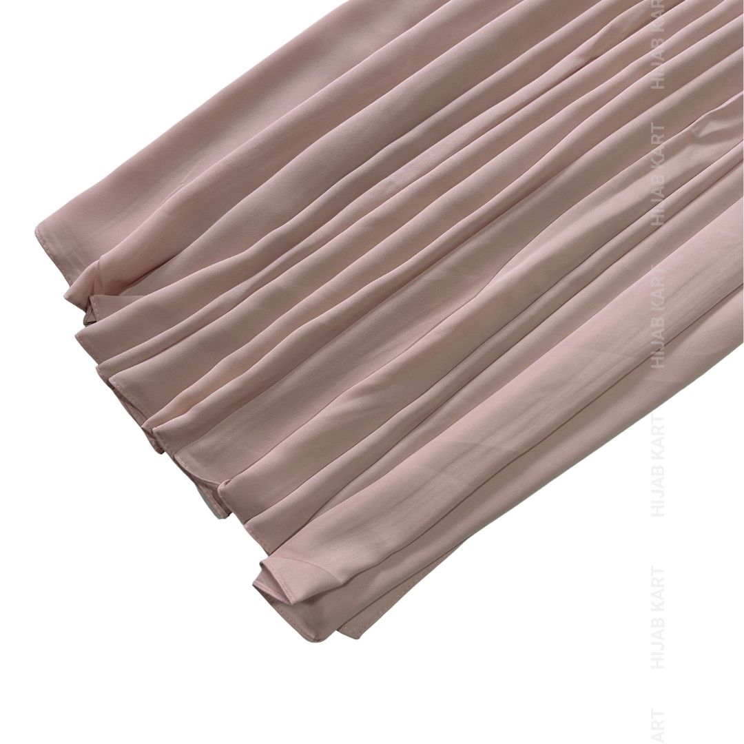 Luxe Caramel Chiffon Hijab- Soft Pink