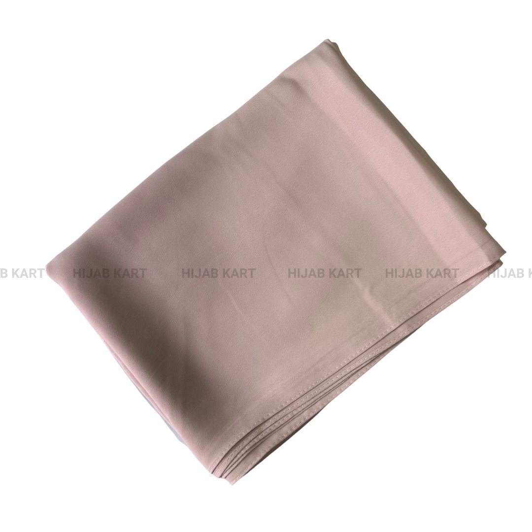Luxe Caramel Chiffon Hijab- Soft Pink