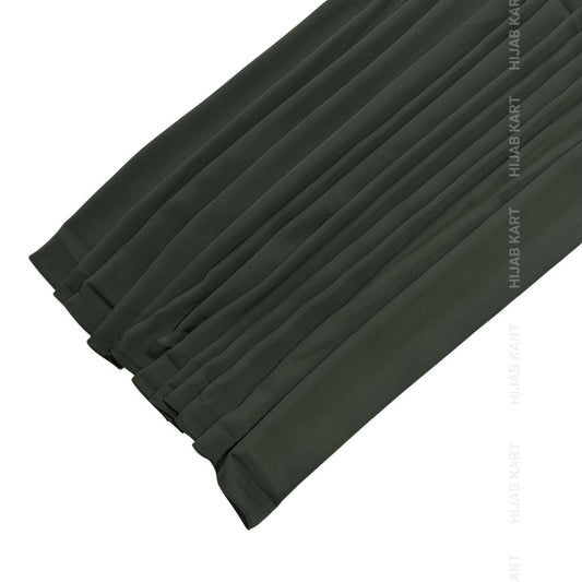 Luxe Caramel Chiffon Hijab- Dark Olive