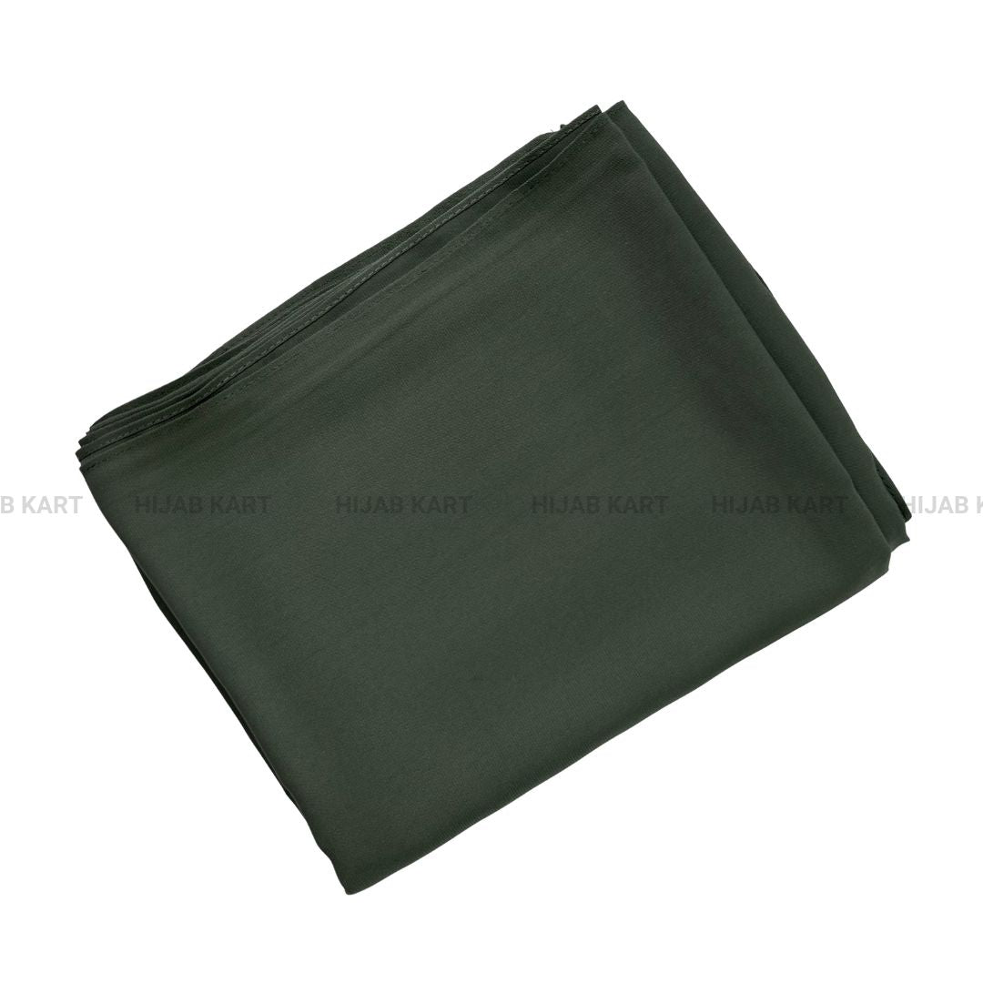 Luxe Caramel Chiffon Hijab- Dark Olive