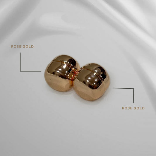 Super Strong Magnet Hijab Pins- Chrome Finish (Set of 2) - Rose Gold
