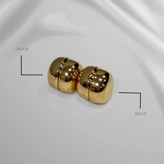 Super Strong Magnet Hijab Pins- Chrome Finish (Set of 2) - Gold