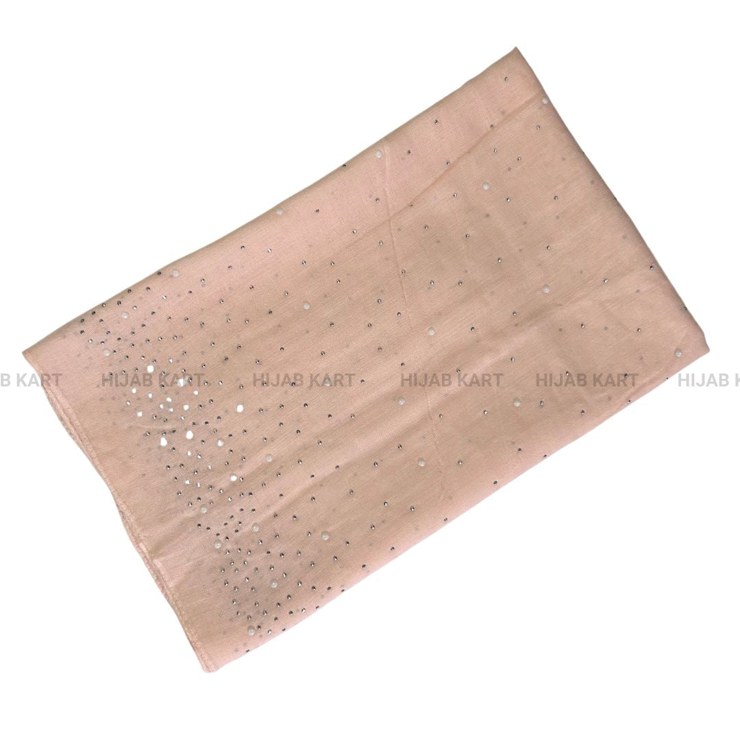 Peach- Premium Cotton Dewdrop Hijab