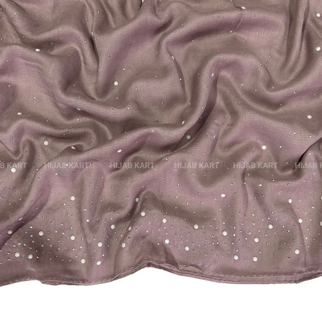 Mauve Pink- Premium Cotton Dewdrop Hijab