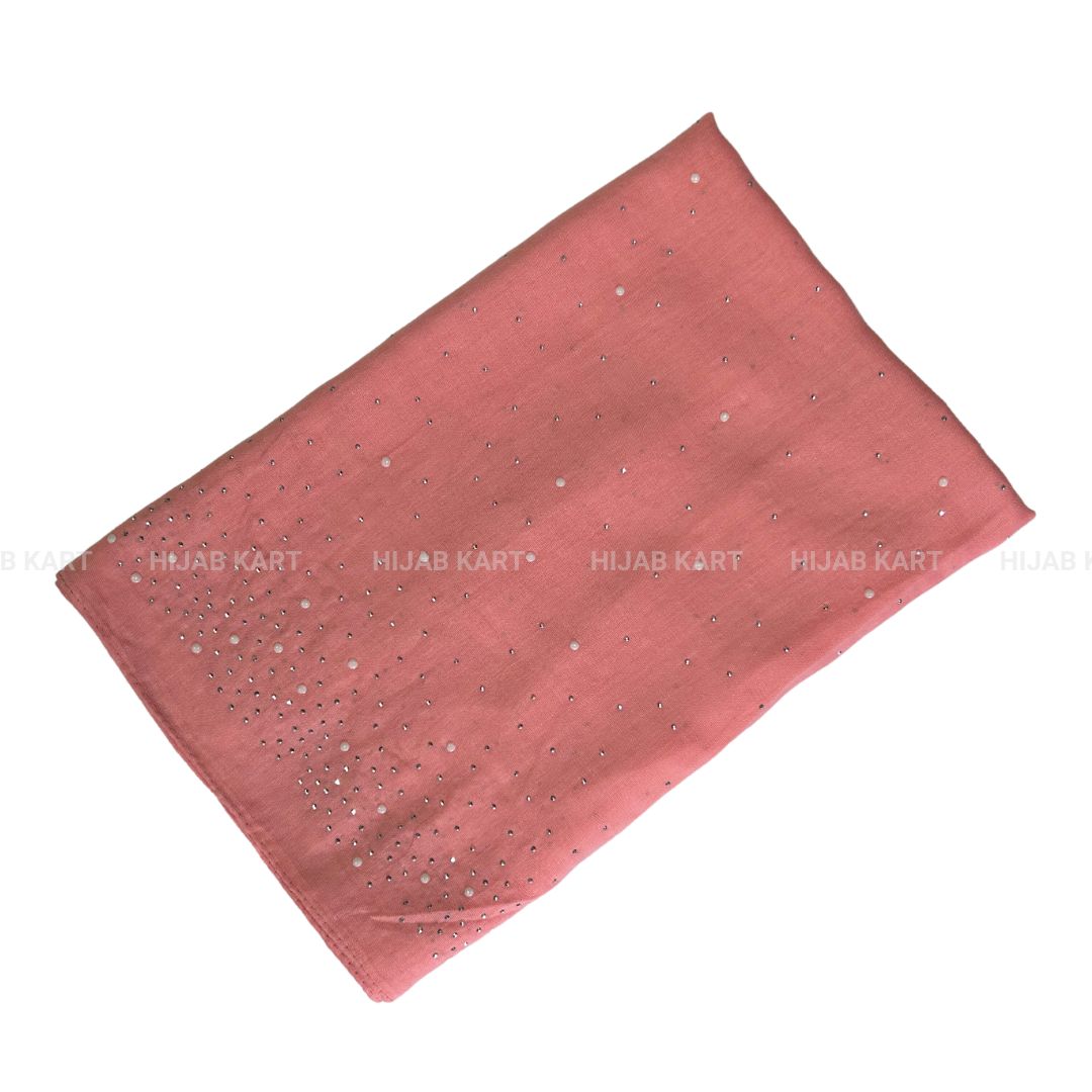 Coral- Premium Cotton Dewdrop Hijab