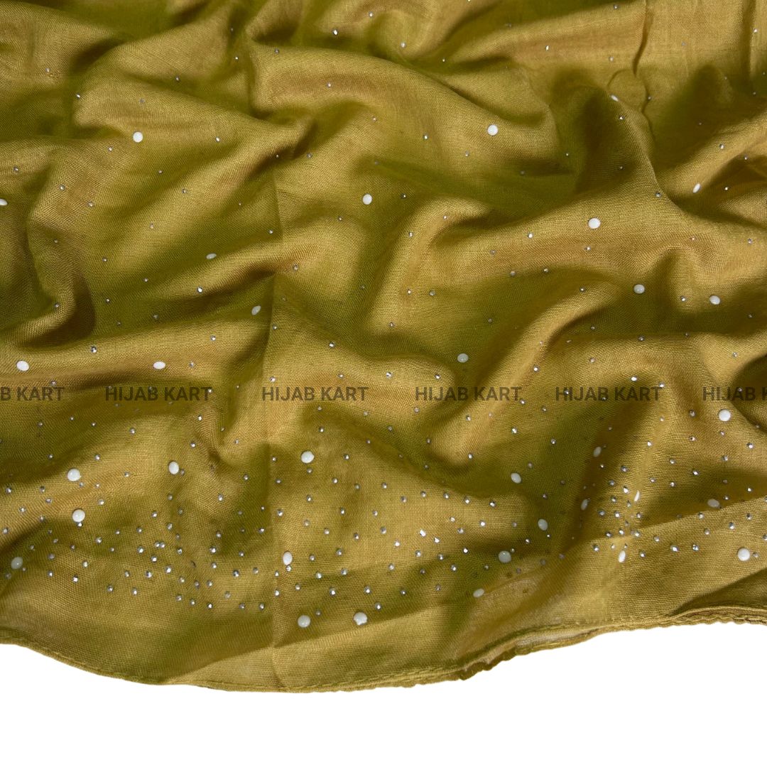 Mustard Yellow- Premium Cotton Dewdrop Hijab