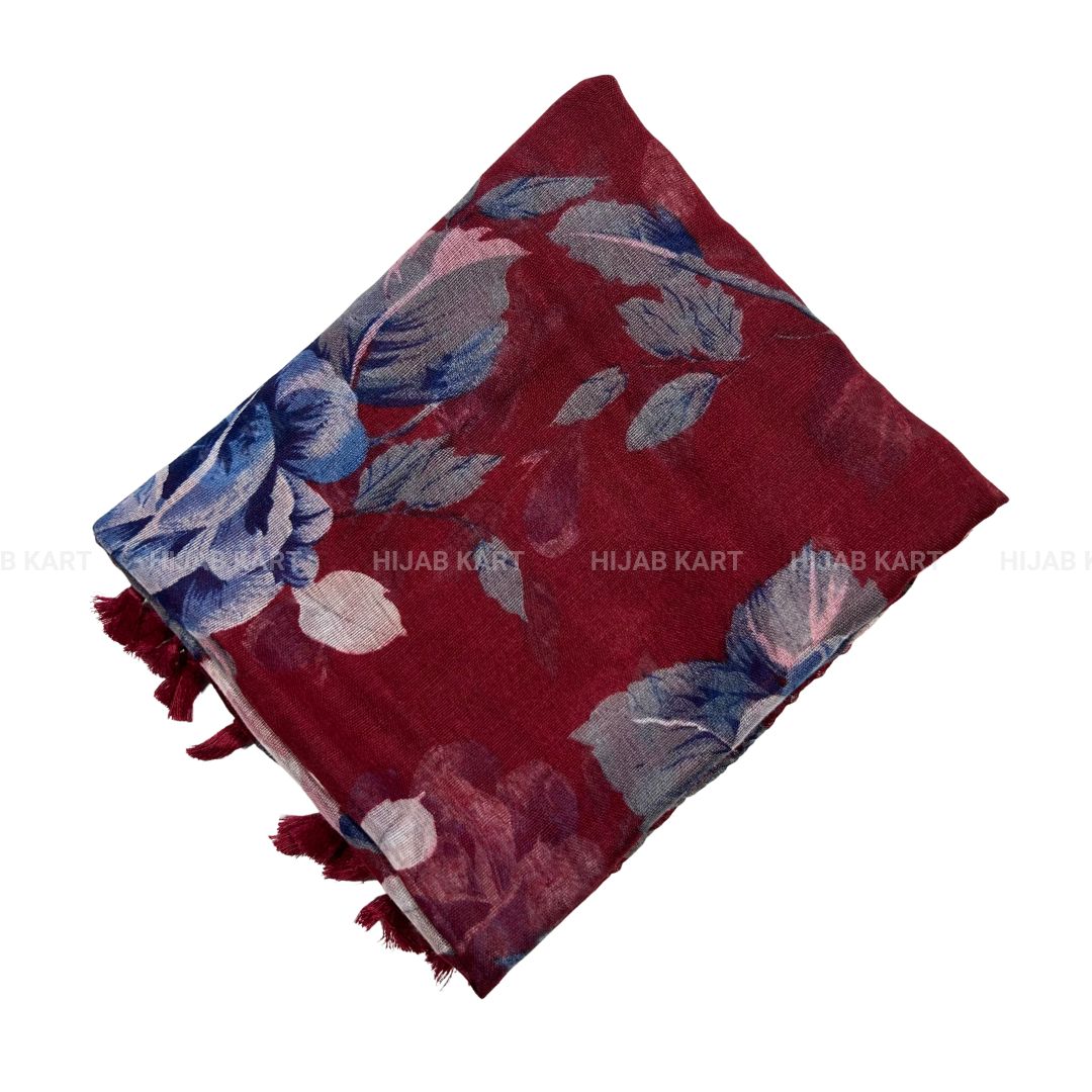 Cotton Floral Print Hijab