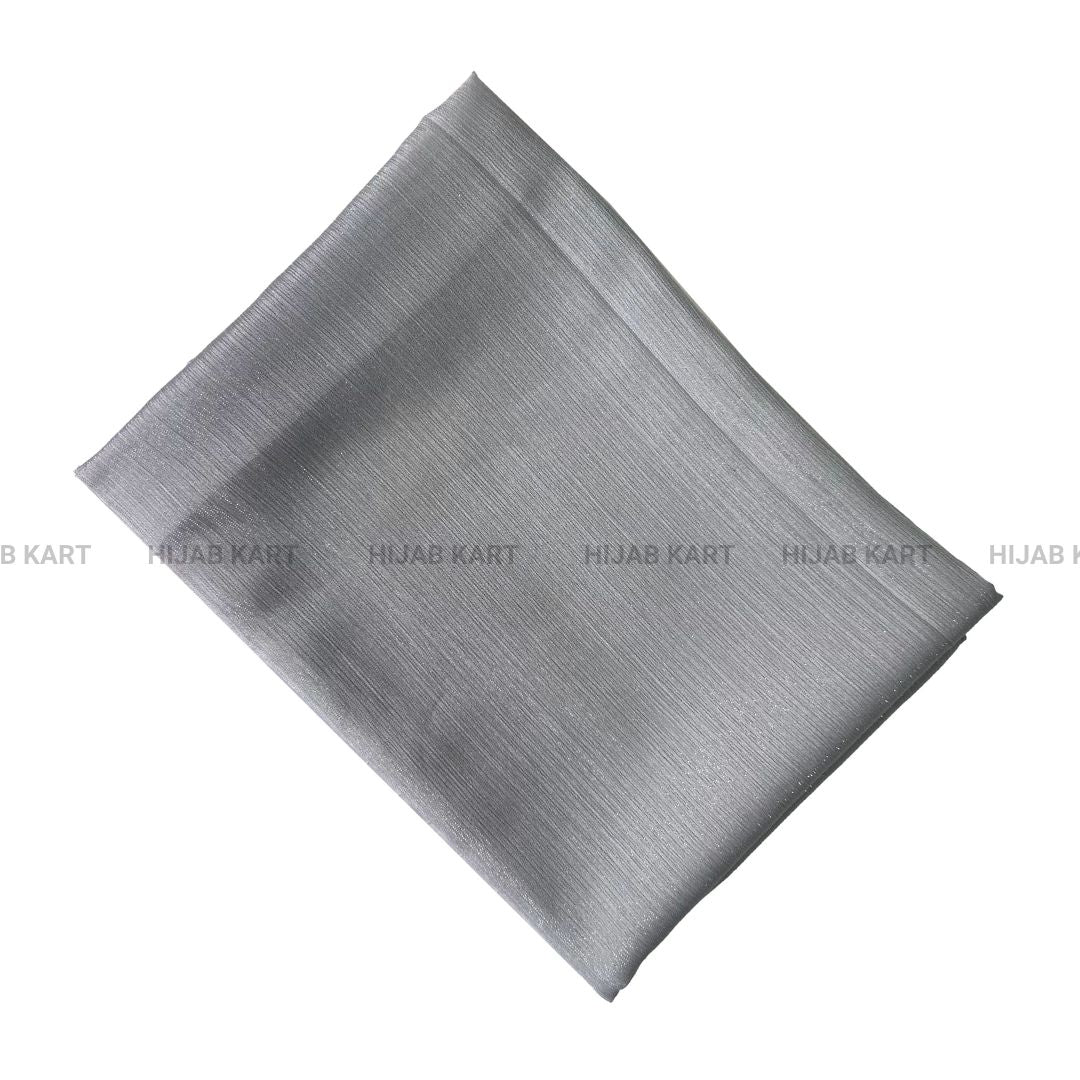 Pearl Grey- Luxe Metallic Shimmer Georgette Hijab