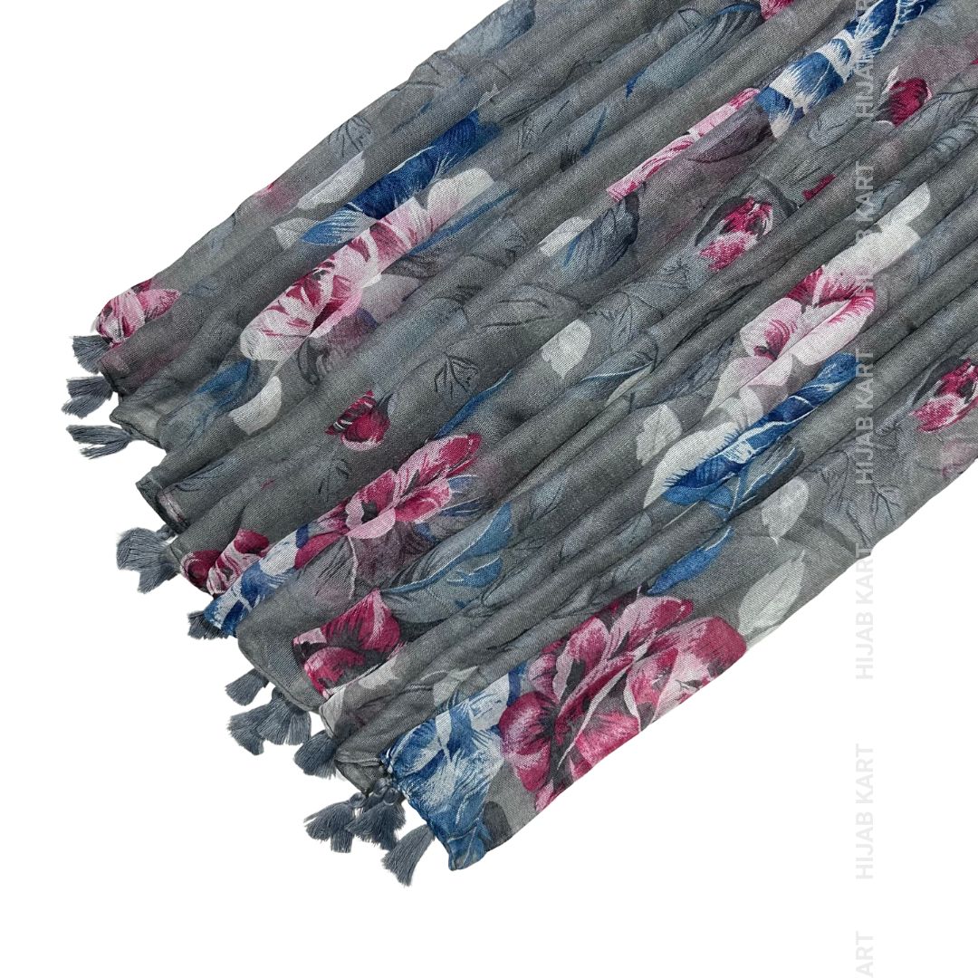 Cotton Floral Print Hijab