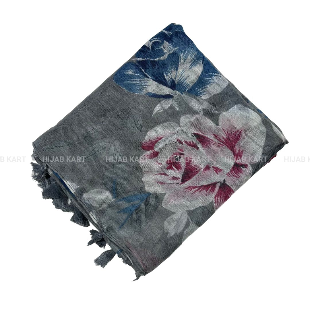 Cotton Floral Print Hijab