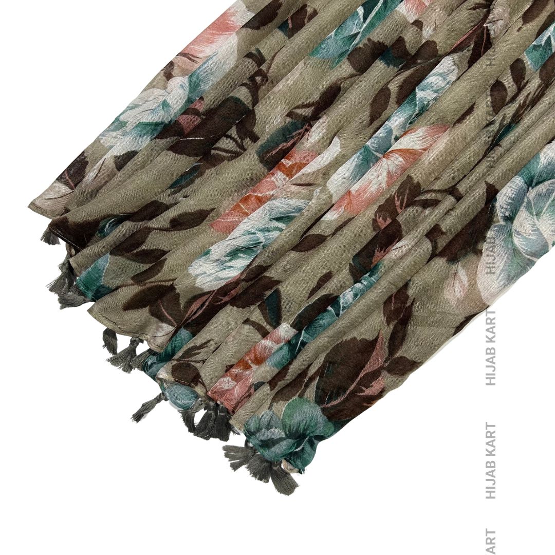 Cotton Floral Print Hijab