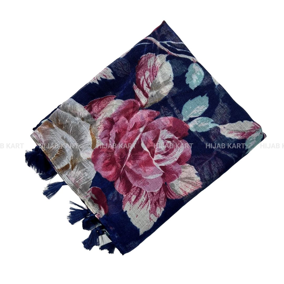 Cotton Floral Print Hijab