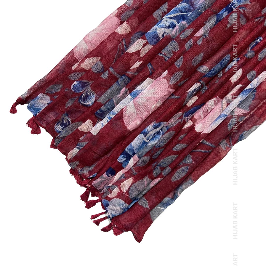 Cotton Floral Print Hijab