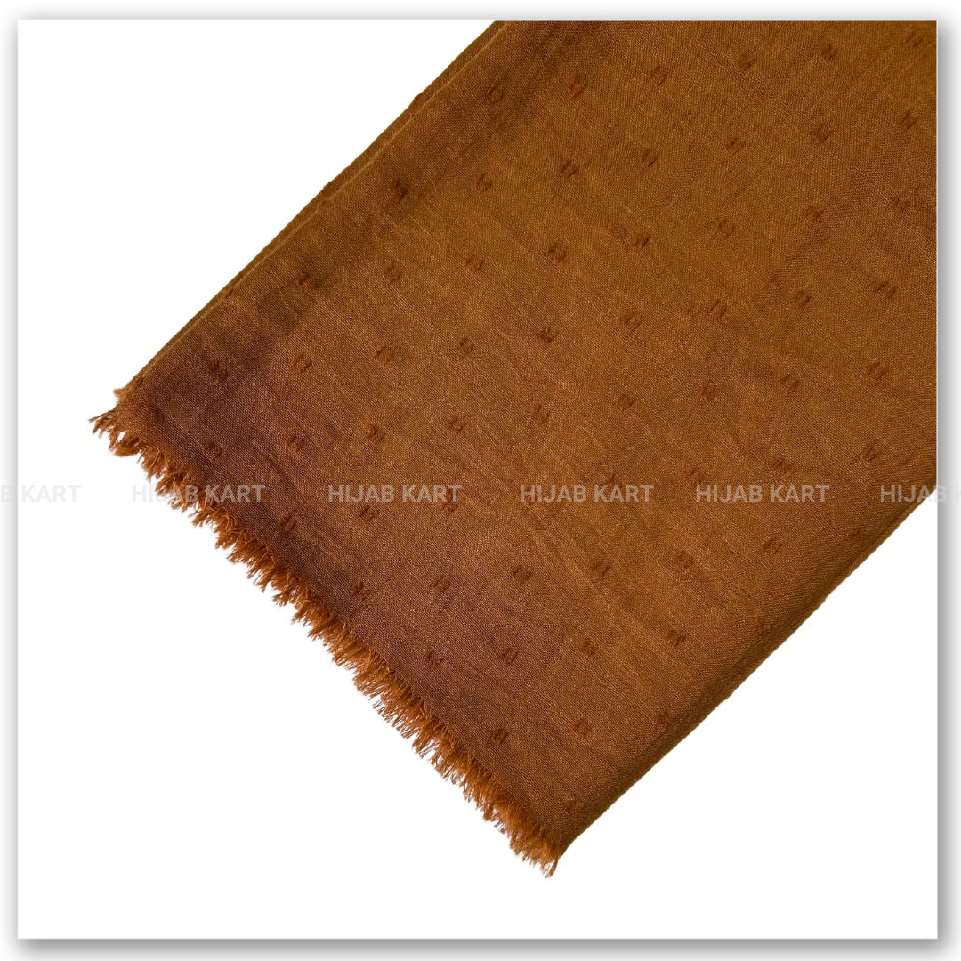 Burnt Orange Color Cotton Hijab | Softest Cotton Hijab Collection | Summer Hijab