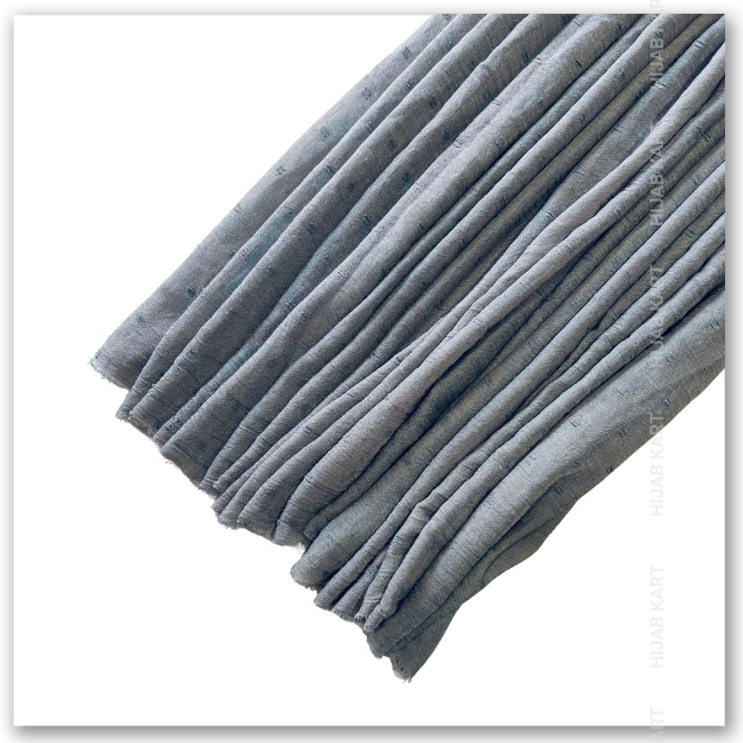 Bluish Grey Color Cotton Hijab | Softest Cotton Hijab Collection | Summer Hijab