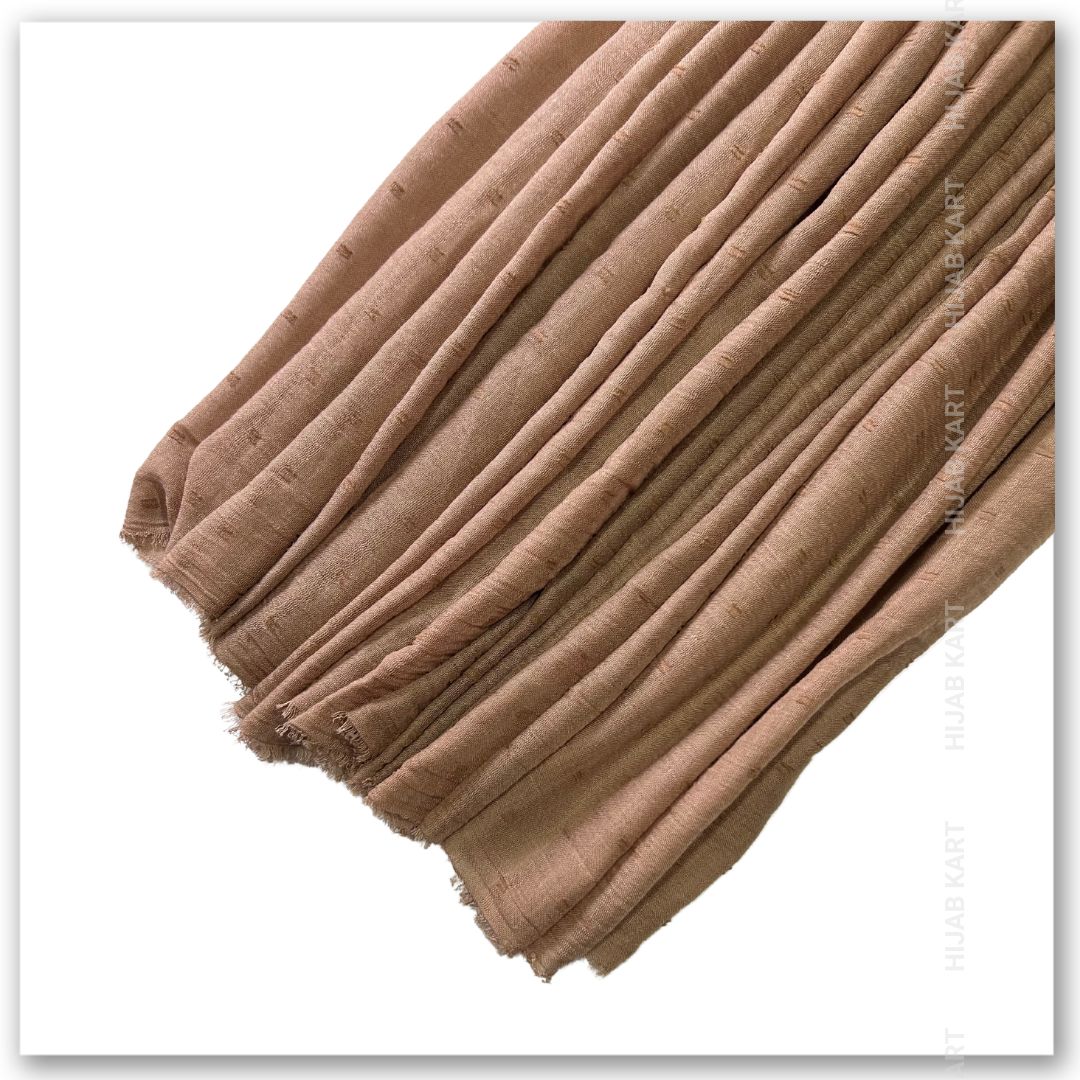 Khaki Brown Color Cotton Hijab | Softest Cotton Hijab Collection | Summer Hijab