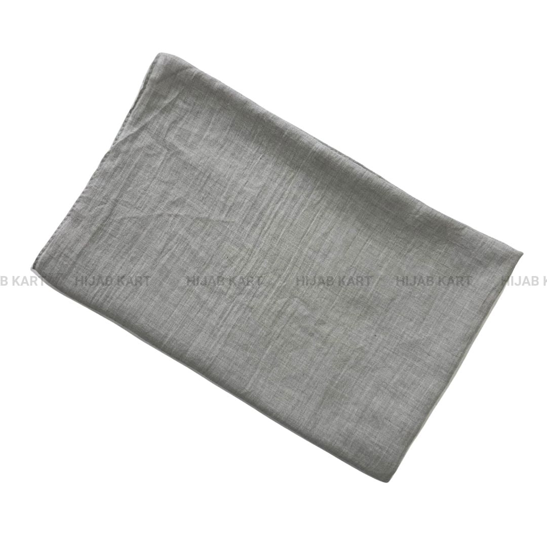 Light Grey-Textured cotton hijab