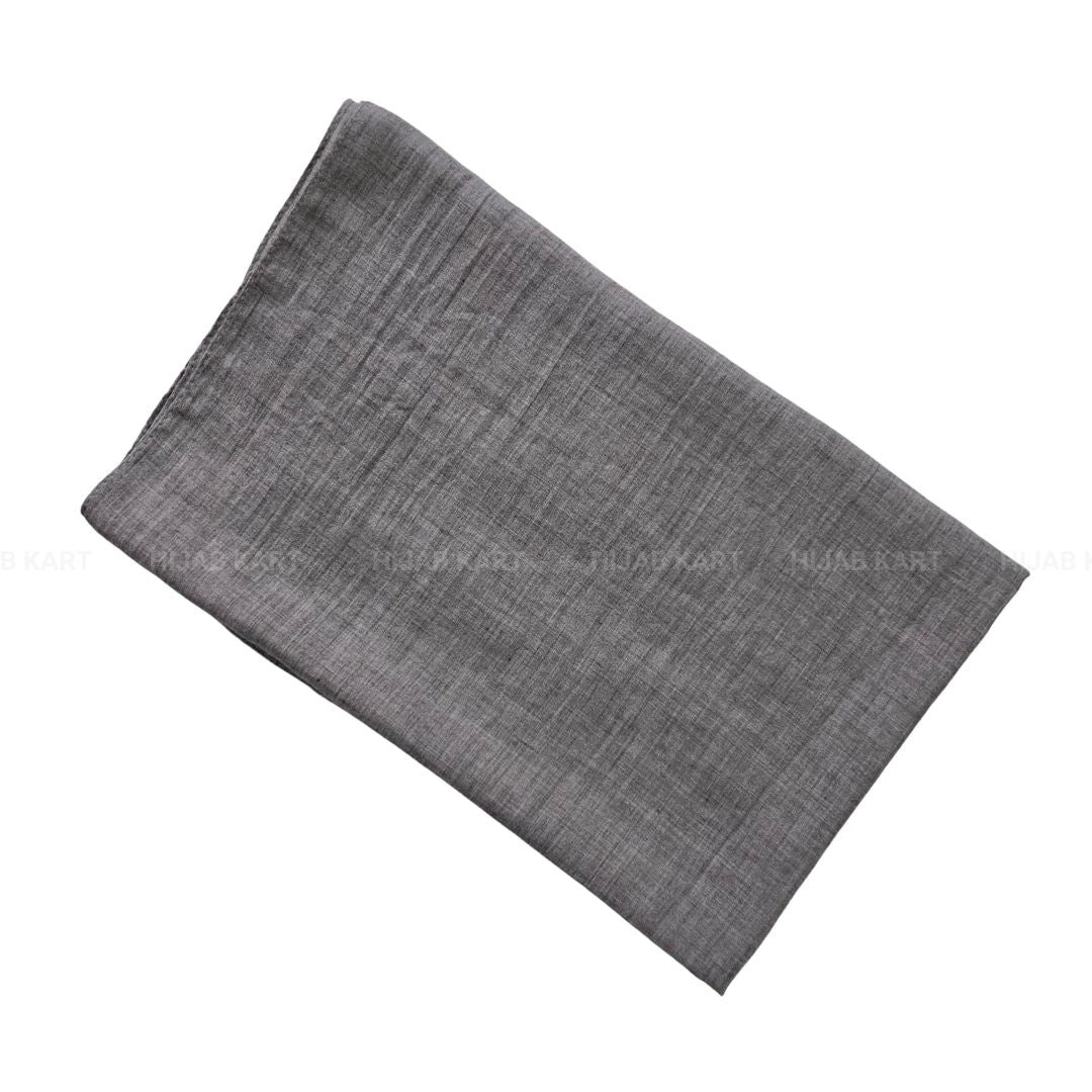 Silver Grey-Textured cotton hijab