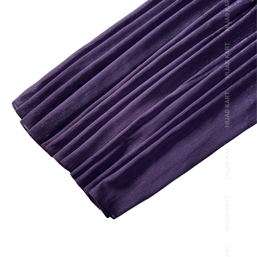 Eggplant - Luxe Metallic Shimmer Georgette Hijab