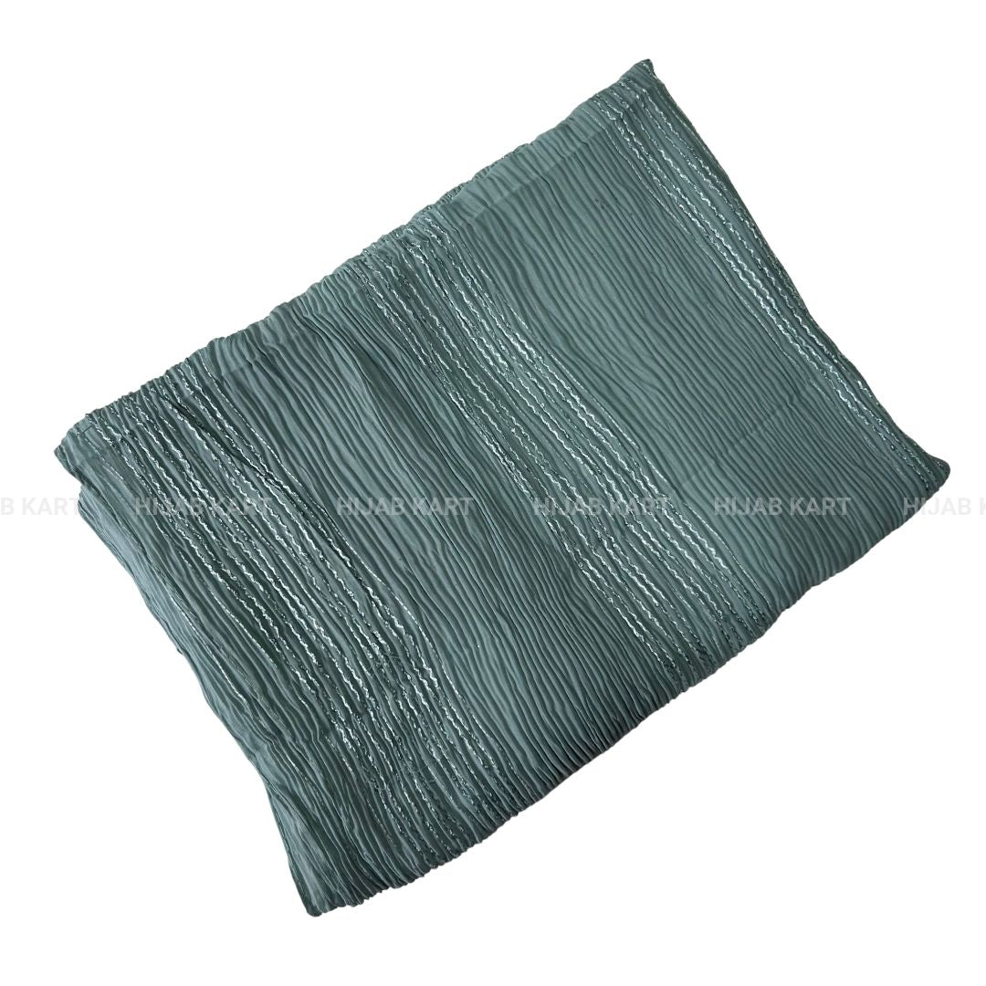 Winter Green- Georgette Crushed Sequins Hijab