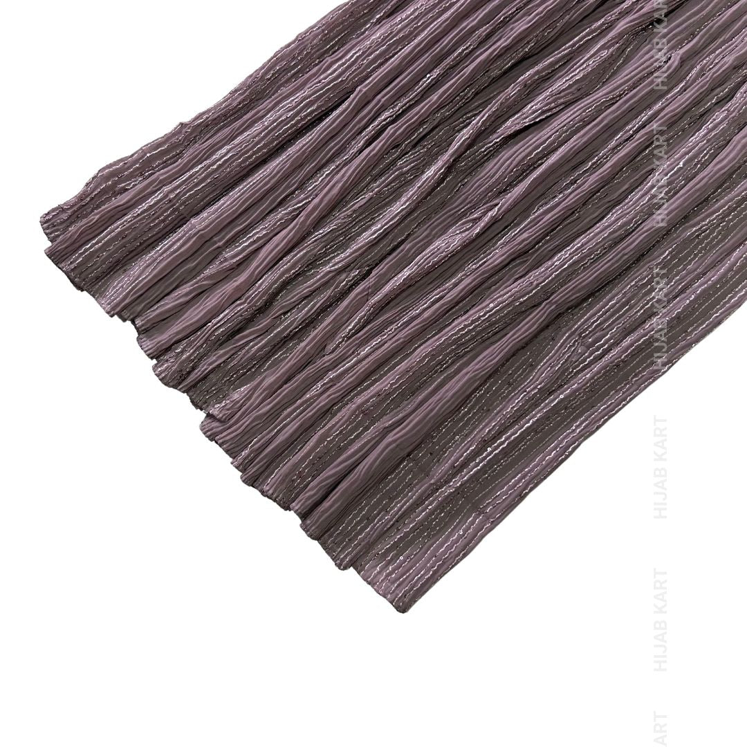 Purple Mauve- Georgette Crushed Sequins Hijab