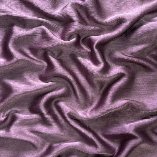Purple Mauve- Textured Crepe Satin Hijab