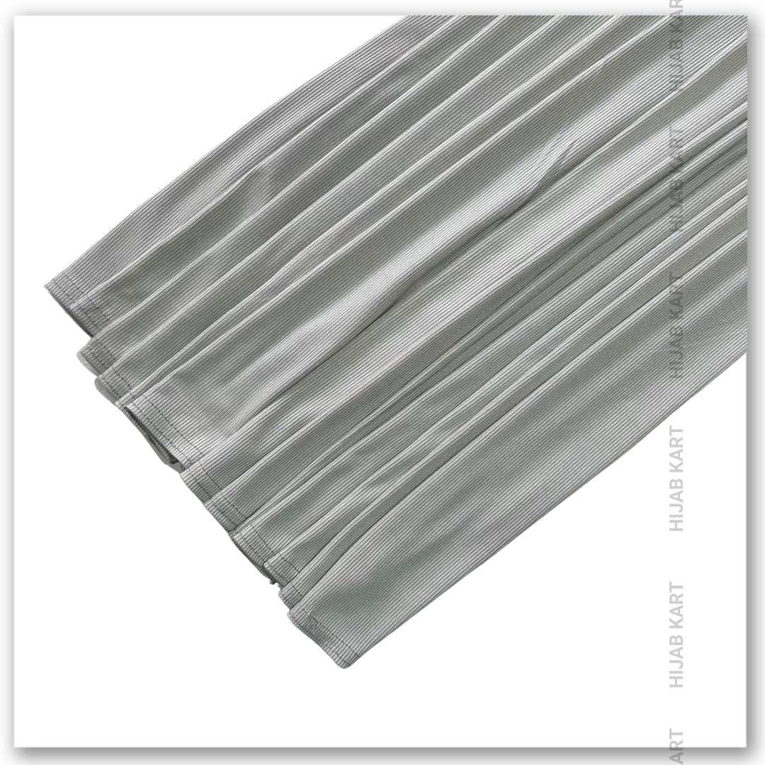 Light Grey- Premium Ribbed Jersey Hijab