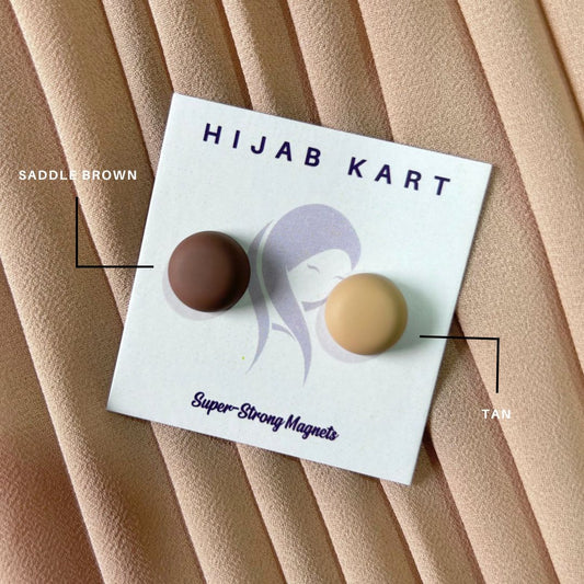 Super Strong Magnet Hijab Pins- Matte Round (Set of 1)