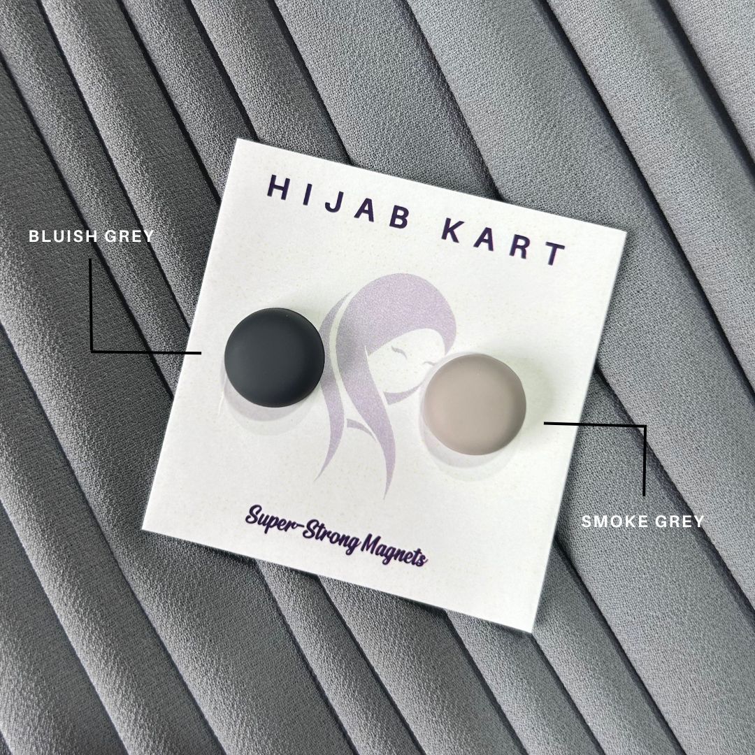 Super Strong Magnet Hijab Pins- Matte Round (Set of 2)