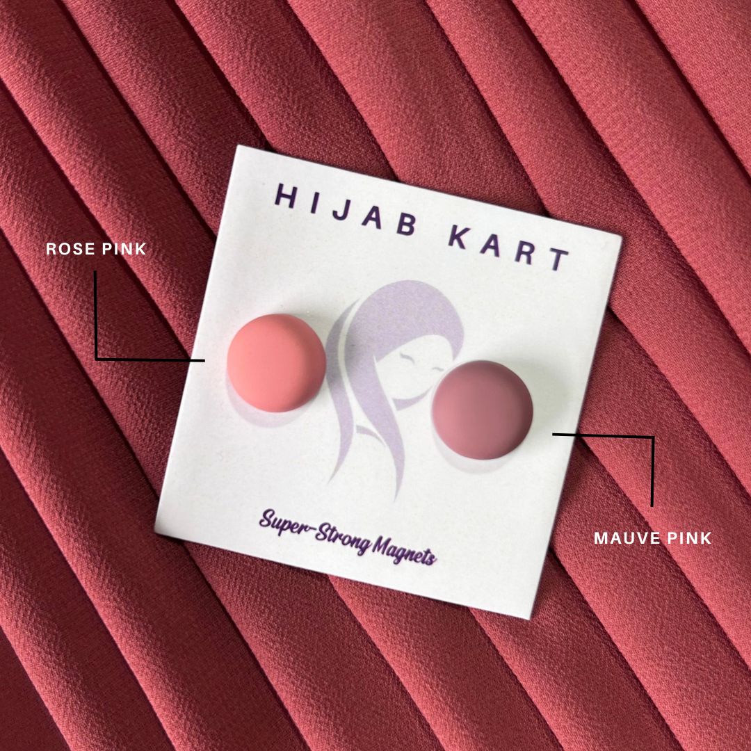 Super Strong Magnet Hijab Pins- Matte Round (Set of 2)