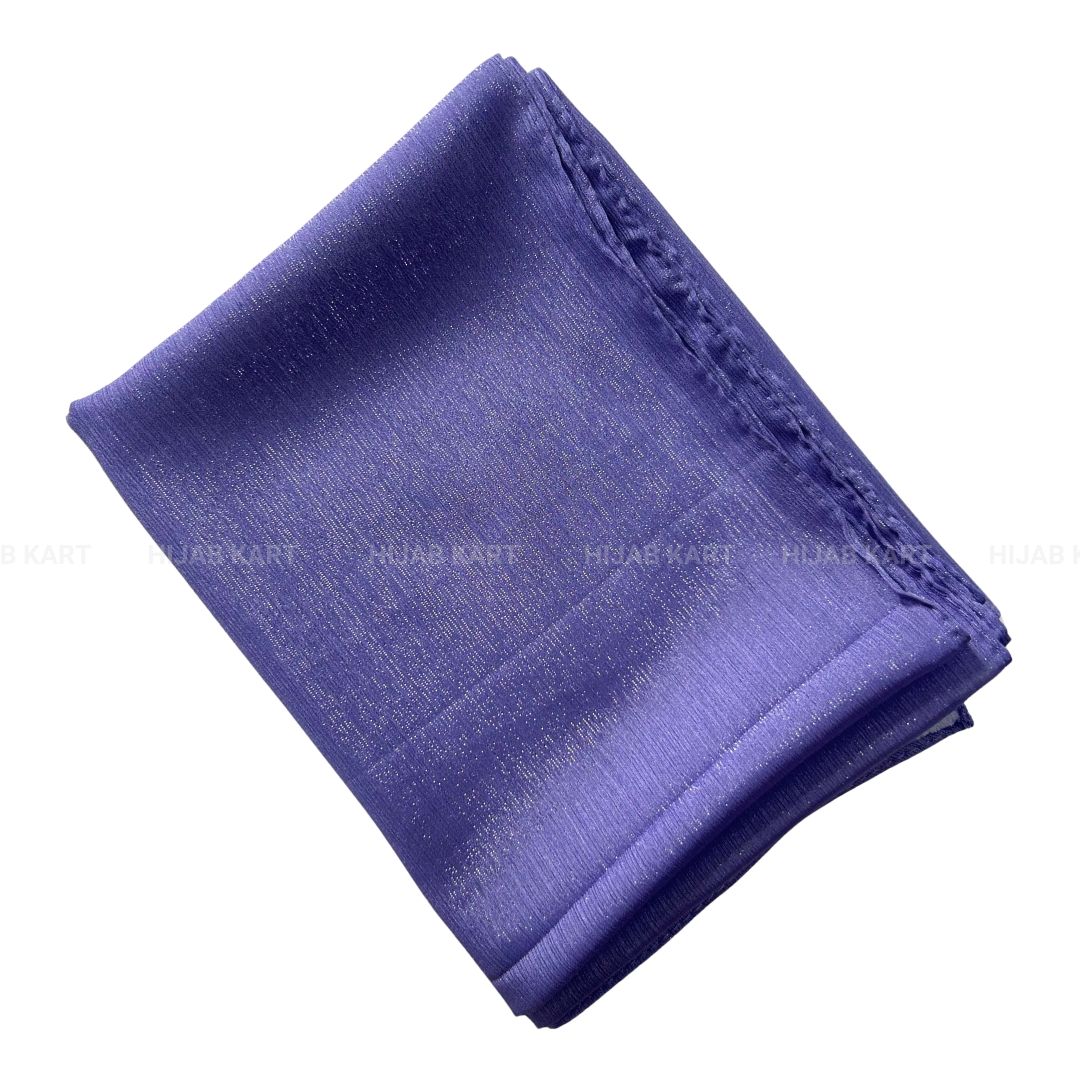 Medium Purple - Luxe Metallic Shimmer Georgette Hijab
