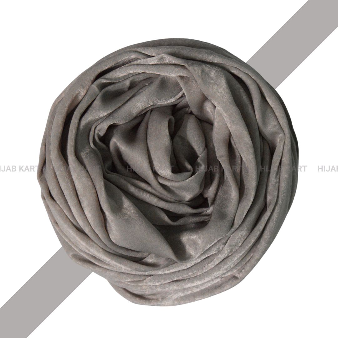 Beige- Velvet Satin Hijab