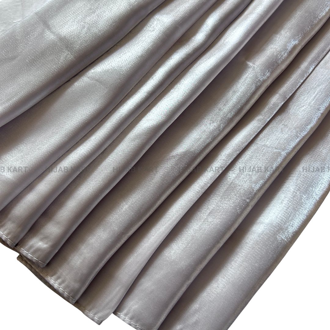 Silver- 3D Organza Hijab