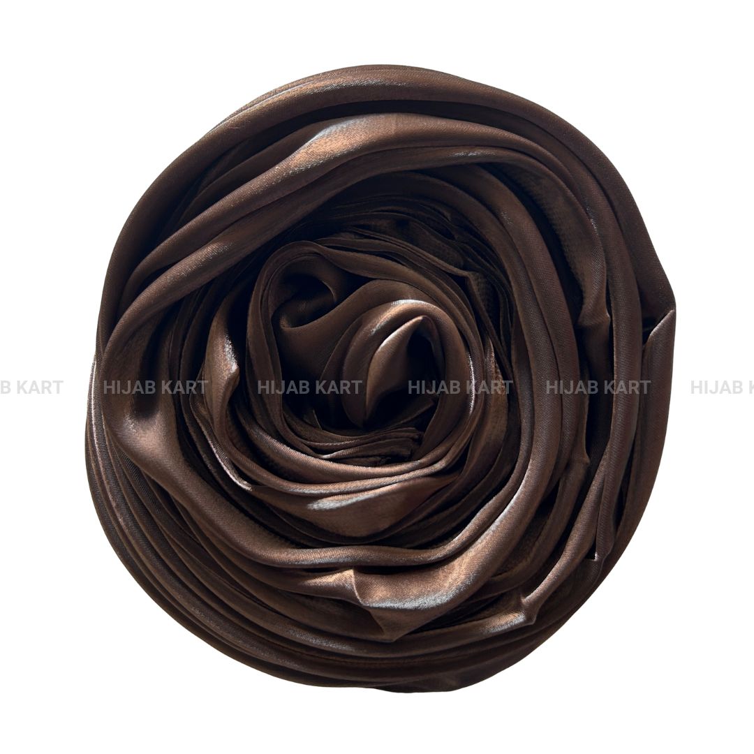 Dark Chocolate- 3D Organza Hijab