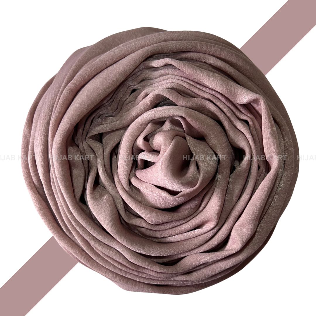 Dusty Rose- Velvet Satin Hijab