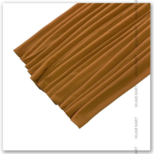 Premium Malaysian Georgette Hijab- Ginger Brown