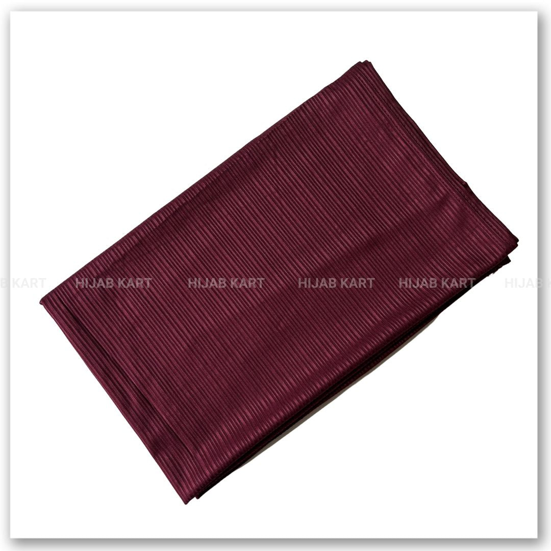 Maroon- Premium Ribbed Jersey Hijab
