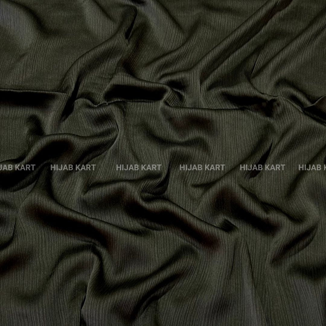 Dark Olive Hijab | Satin Hijab