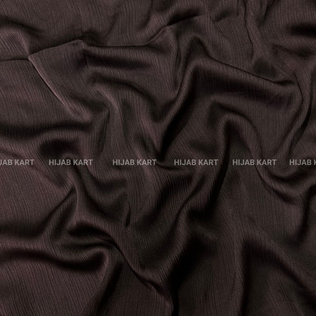 Dark Chocolate Brown Hijab | Satin Hijab