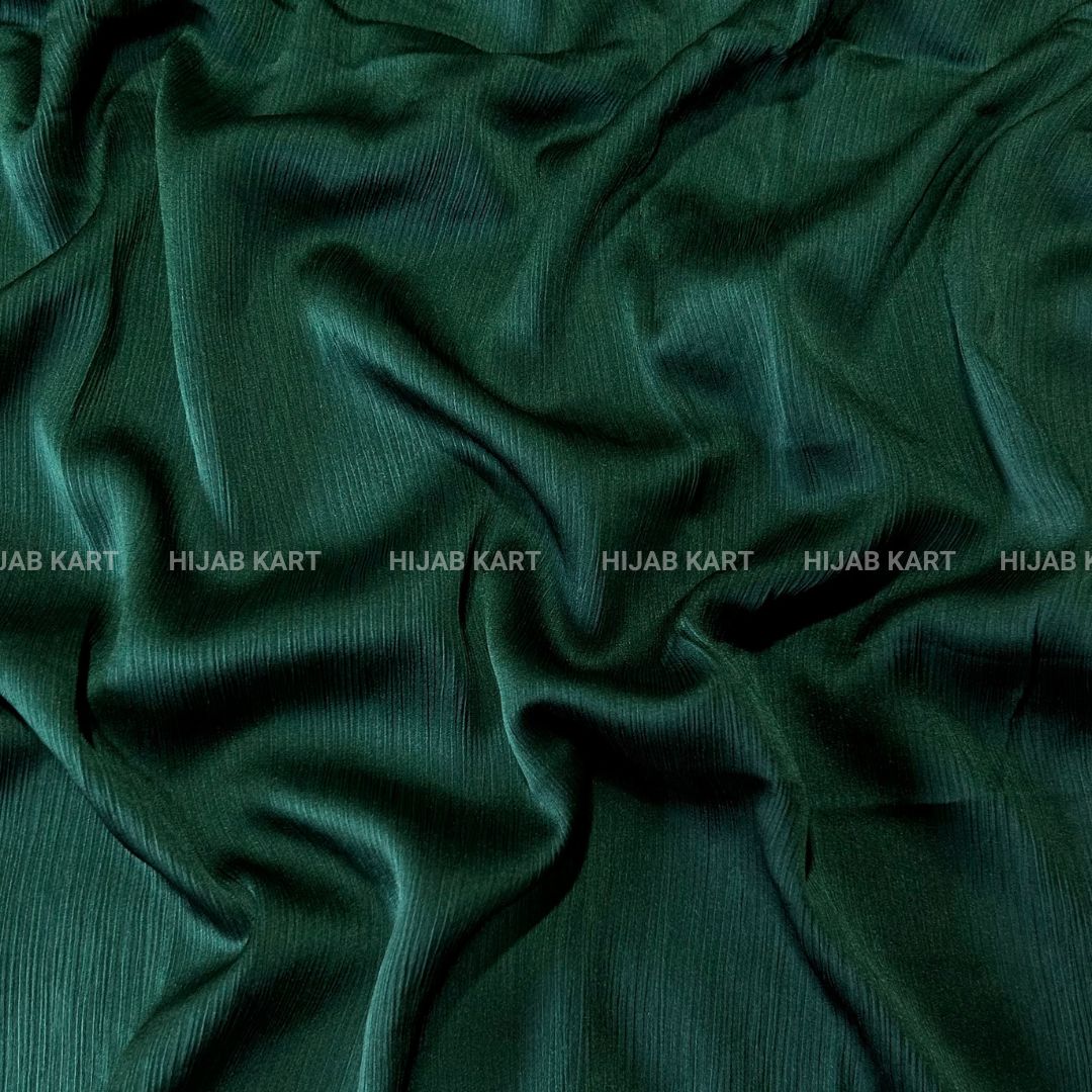 Bottle Green Hijab | Satin Hijab