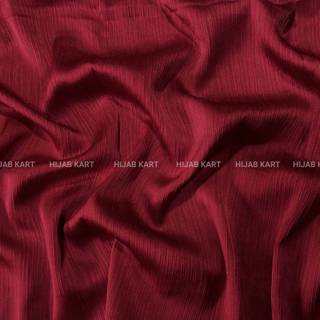 Crimson Red Hijab | Satin Hijab