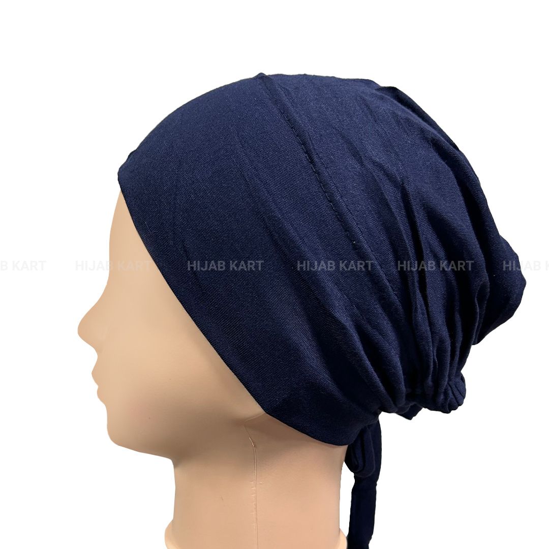 Navy Blue Premium Malaysian Tie-Back Undercap