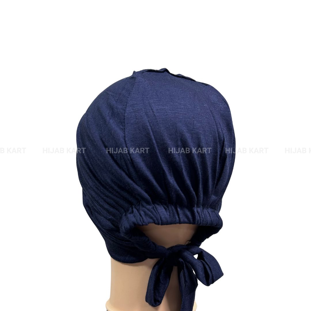 Navy Blue Premium Malaysian Tie-Back Undercap