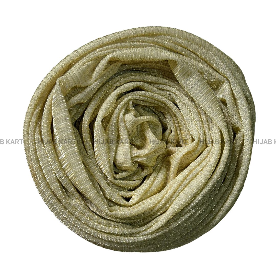 Pearl Gold- Textured Metallic Shimmer Hijab 2.0