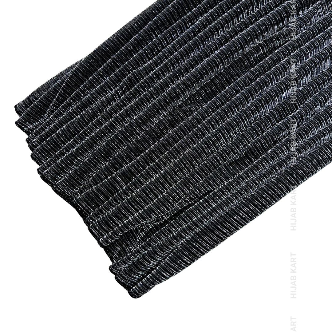 Ash Grey- Textured Metallic Shimmer Hijab 2.0